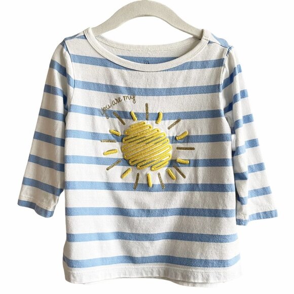 GAP Other - Gap Striped Embroidered Sunshine Tee